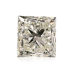1.01 Carat Very Light Green Princess Diamond VVS1 GIA