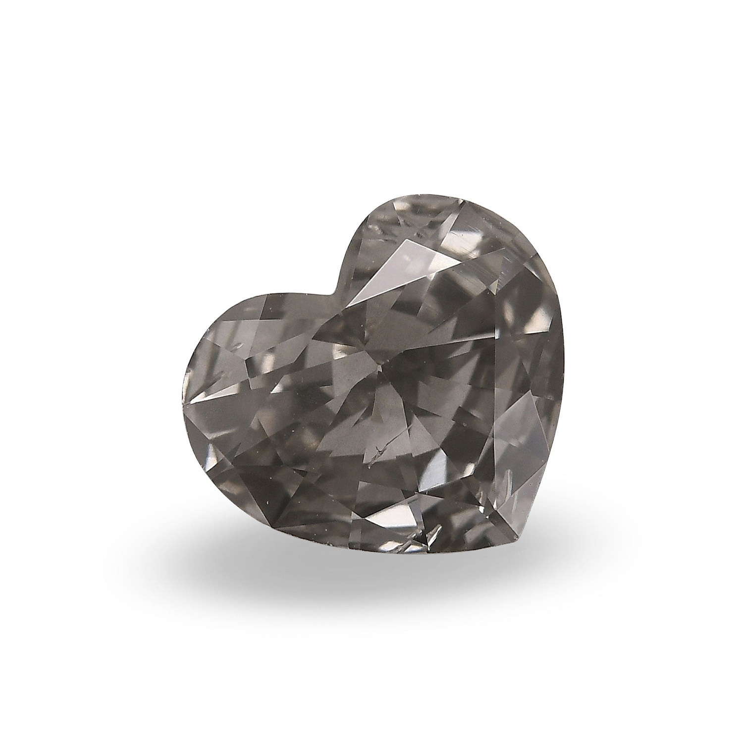 1.05 Carat Fancy Gray HEART Diamond SI2 GIA