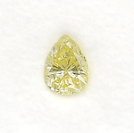 0.35 Carat Fancy Yellow Pear Diamond (VS1) GIA