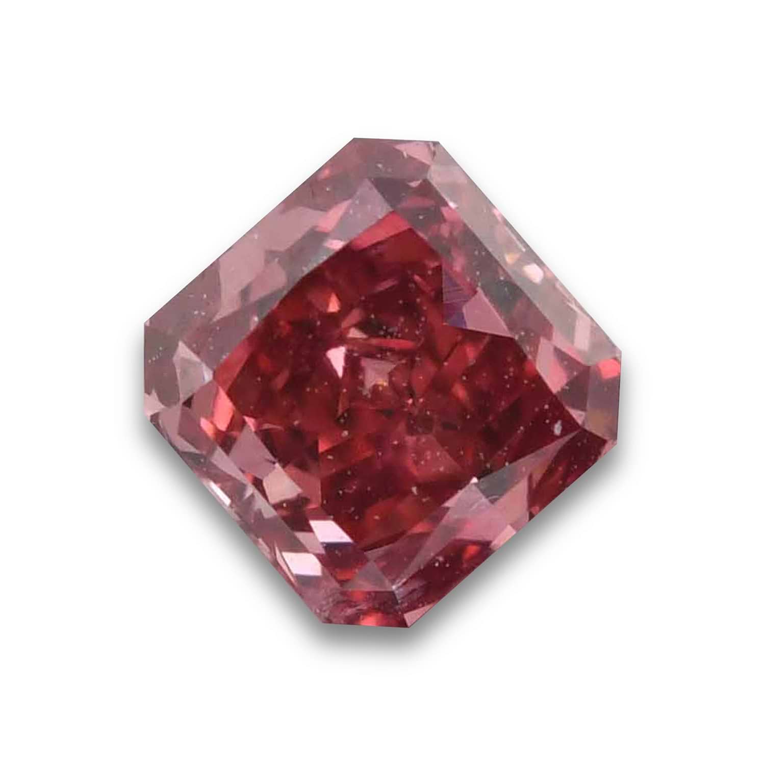 0.42 Carat Fancy Red Radiant Diamond SI1 GIA