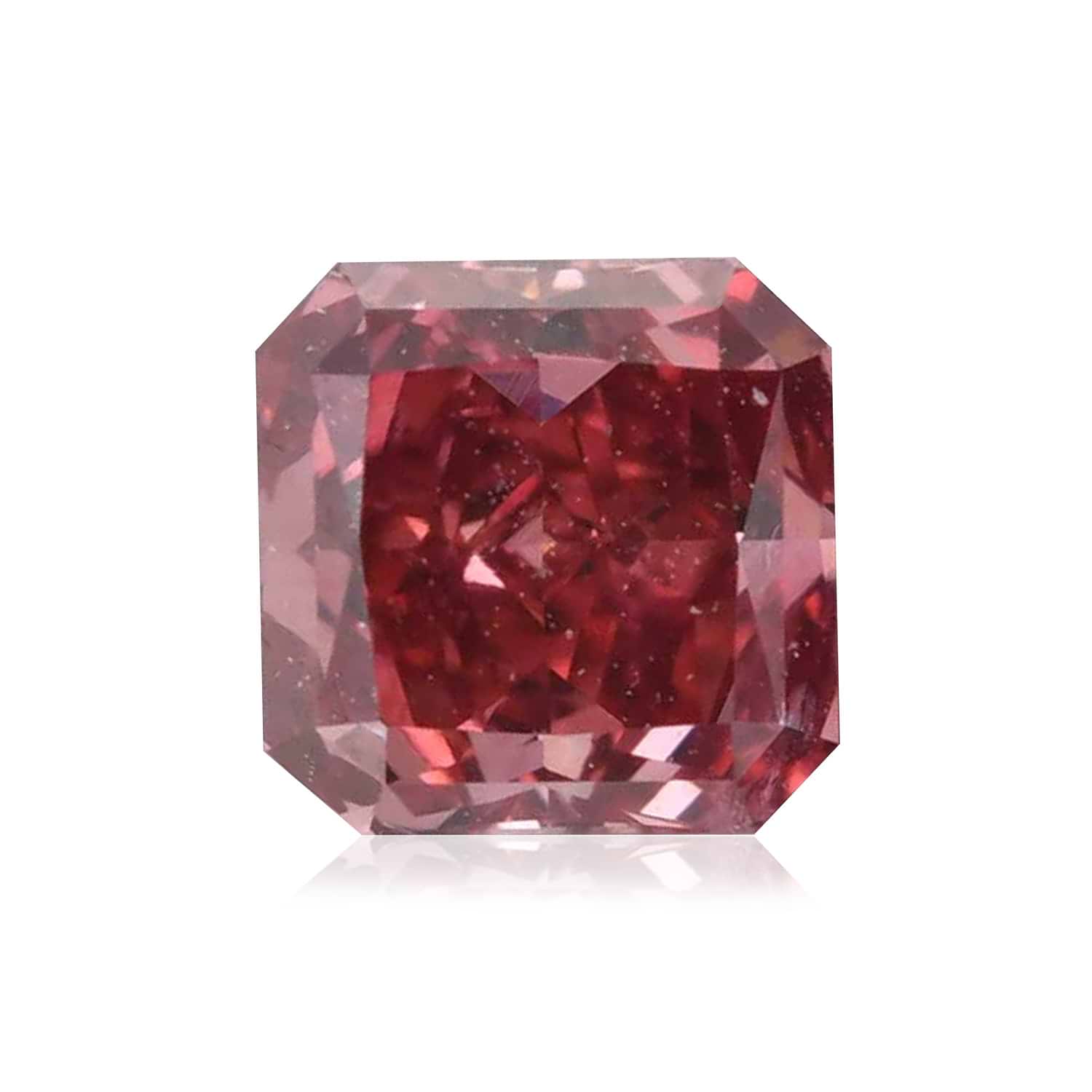 0.42 Carat Fancy Red Radiant Diamond SI1 GIA