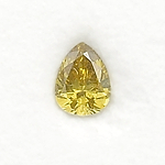 0.28 Carat Fancy Deep Brownish Greenish Yellow Pear Diamond (SI1) GIA