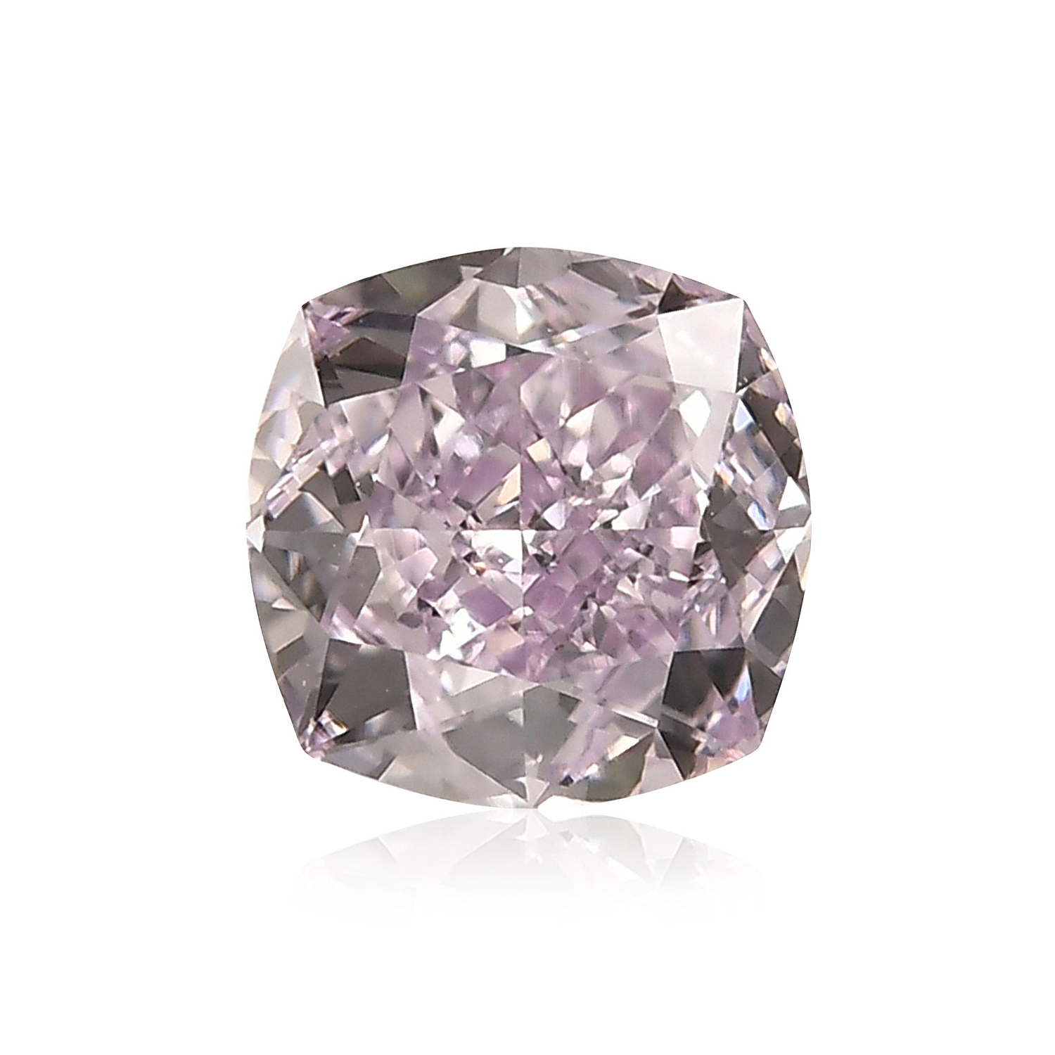 0.84 Carat Fancy Pink Purple Cushion Diamond VS1 GIA