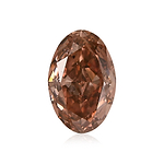 1.89 Carat Fancy Brownish Orangy Pink Oval Diamond SI2 GIA