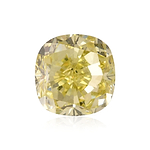 0.91 Carat Fancy Brownish Greenish Yellow Cushion Diamond VVS1 GIA