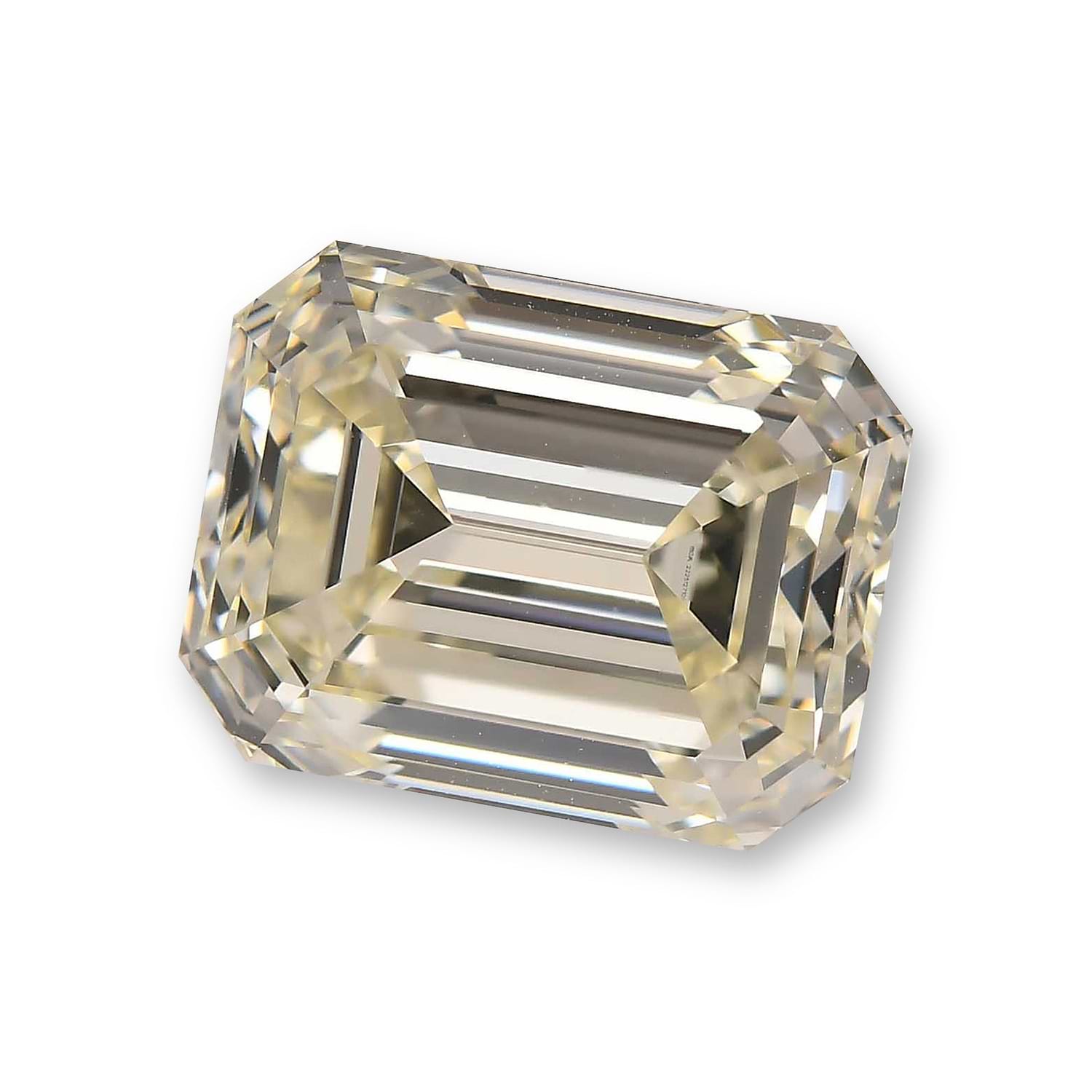 8.01 Carat N Emerald Diamond VVS2 GIA