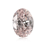 0.18 Carat Fancy Light Pink Oval Diamond SI2 GIA