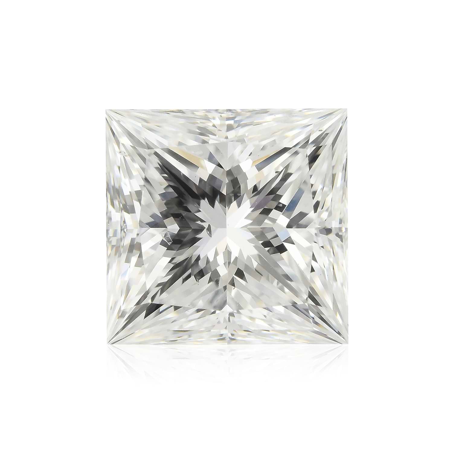 3.73 Carat E Princess Diamond SI1 GIA