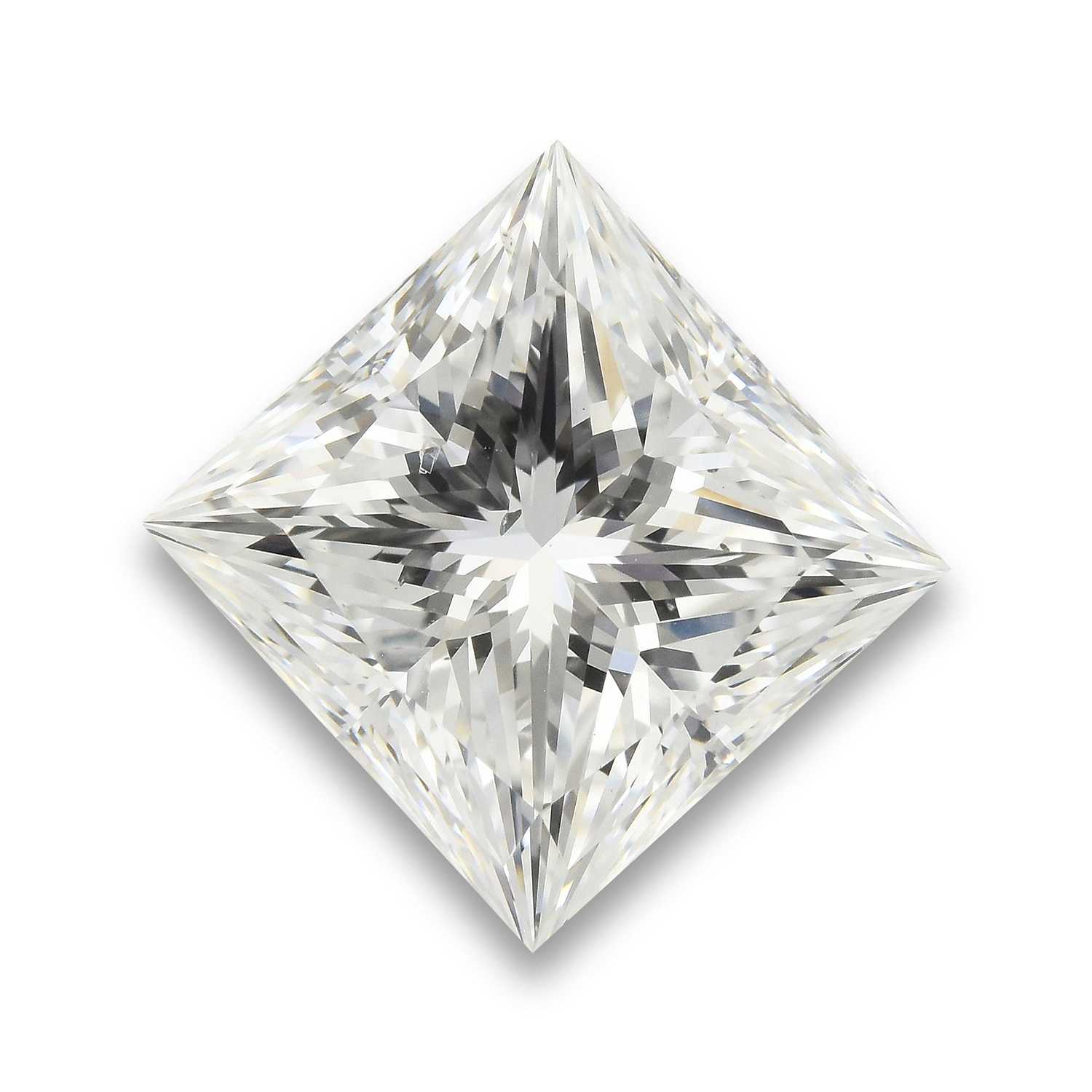 3.73 Carat E Princess Diamond SI1 GIA