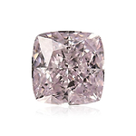 0.71 Carat Fancy Light Purplish Pink Cushion Diamond VS1 GIA