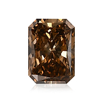 2.13 Carat Fancy Dark Yellowish Brown Radiant Diamond VS2 GIA
