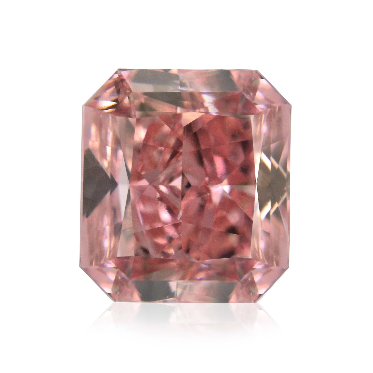 1.06 Carat Fancy Intense Pink Radiant Diamond VS2 GIA