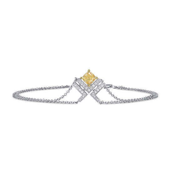 LEGACY - Fancy Yellow Cushion Diamond Bracelet