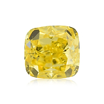 1.02 Carat Fancy Vivid Yellow Cushion Diamond SI1 GIA