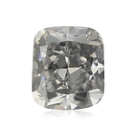 0.36 Carat Fancy Blue Gray Cushion Diamond VS1 GIA