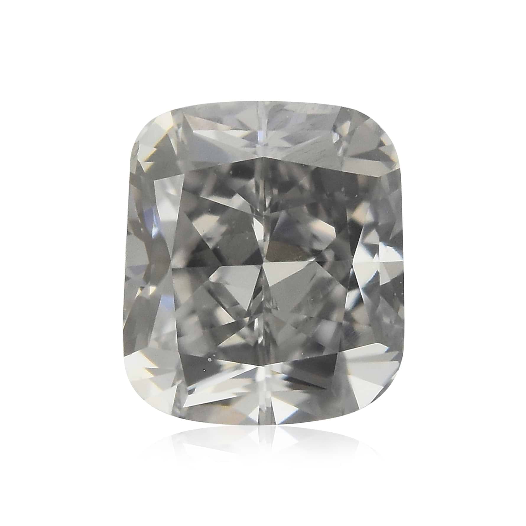 0.36 Carat Fancy Blue Gray Cushion Diamond VS1 GIA