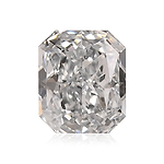 0.51 Carat Fancy Light Grayish Blue Radiant Diamond SI1 GIA