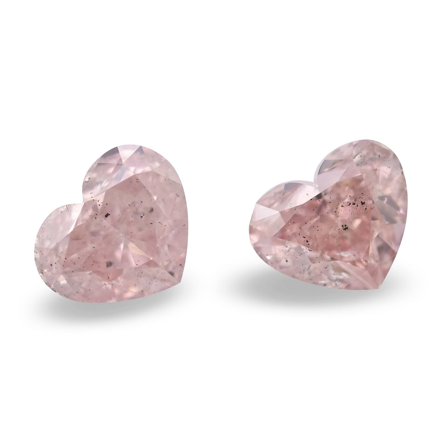 4.01 Carat Fancy Brown Pink Heart Diamonds I1