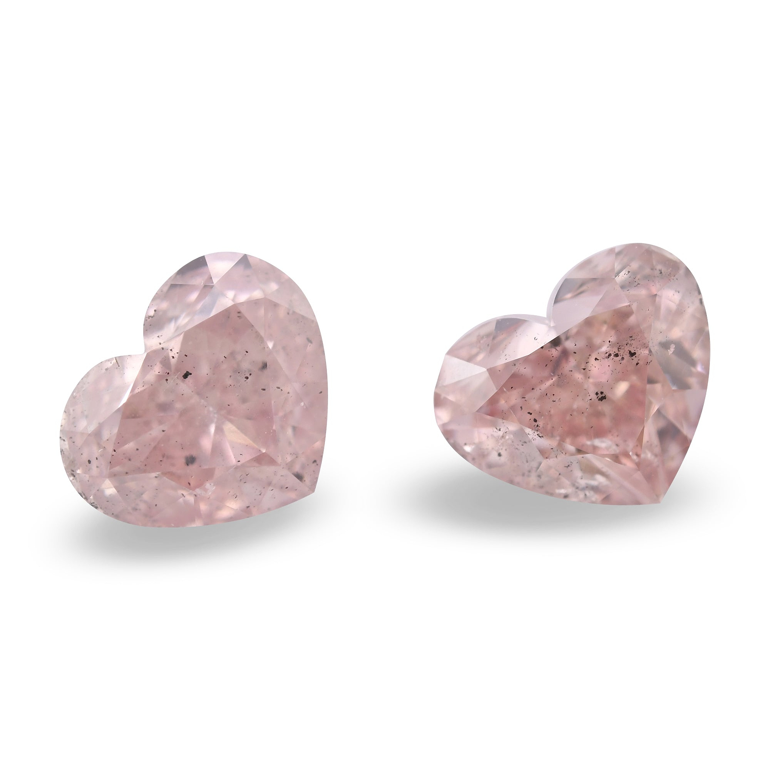 4.01 Carat Fancy Brown Pink Heart Diamonds I1