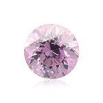 0.05 Carat Fancy Intense Pink Purple Round Brilliant Diamond (SI1) GIA
