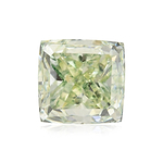 1.15 Carat Fancy Yellowish Green Cushion Diamond VS2 GIA