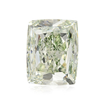 2.56 Carat Fancy Yellowish Green Cushion Diamond VS2 GIA