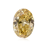 0.79 Carat Fancy Brownish Yellow Oval Diamond SI2 GIA