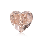 1.57 Carat Fancy Brownish Orangy Pink HEART Diamond VS2 GIA