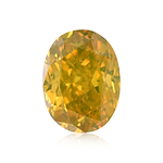 1.01 Carat Fancy Deep Brownish Yellow Oval Diamond (SI2) GIA