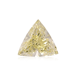 0.25 Carat Fancy Light Yellow Triangle Diamond VS2 GIA