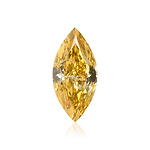 1.50 Carat Fancy Deep Yellow Marquise Diamond SI1 GIA