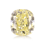 1.71 Carat Fancy Light Yellow Cushion Diamond VS2 GIA