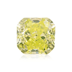 1.07 Carat Fancy Intense Green Yellow Cushion Diamond VS2 GIA