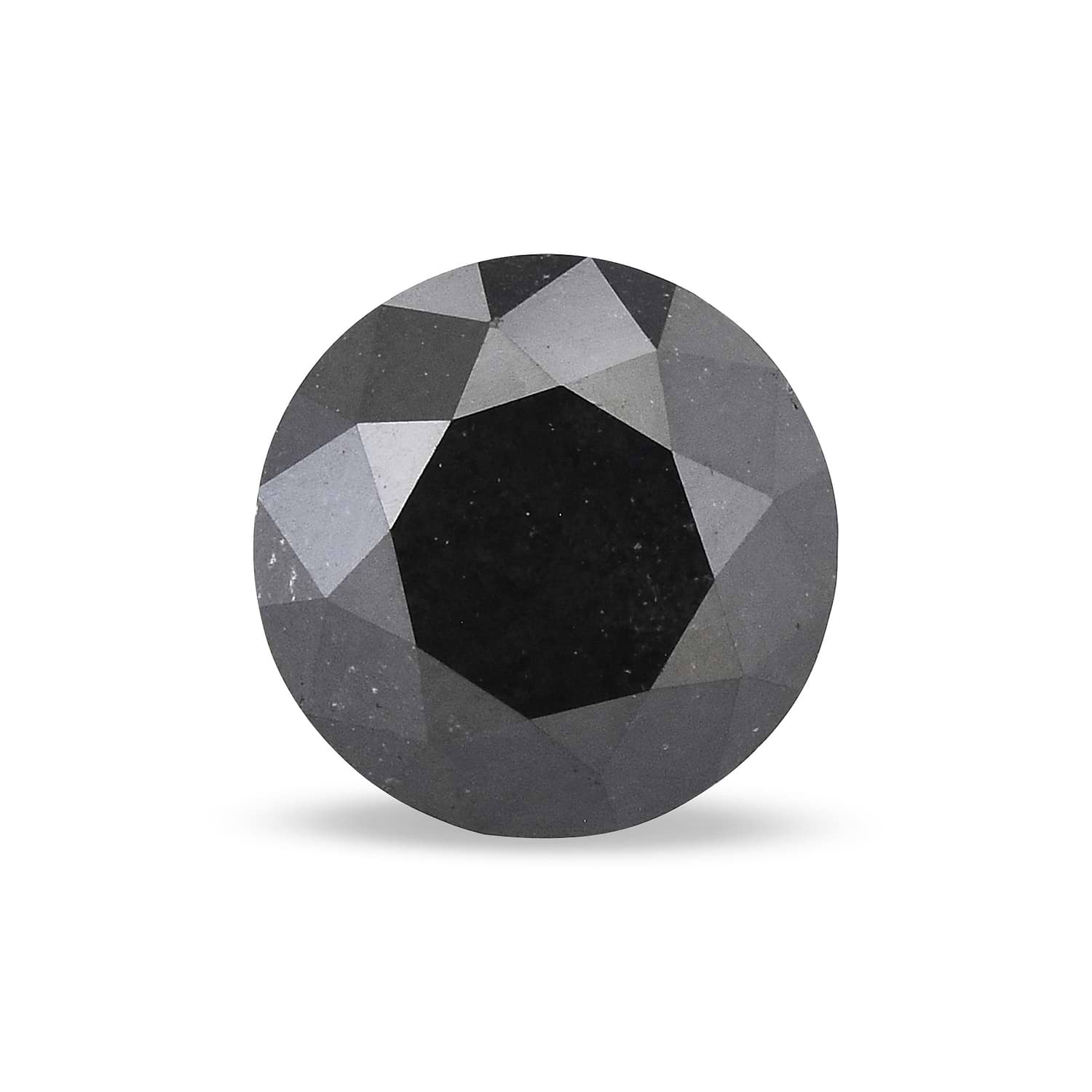 1.17 Carat Fancy Black Round Brillant Diamond GIA