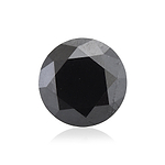 1.04 Carat Fancy Black Round Brillant Diamond  GIA