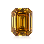 1.05 Carat Fancy Deep Yellow Orange Emerald Diamond VS1 GIA
