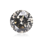 1.10 Carat Fancy Gray Round Brillant Diamond I1 GIA