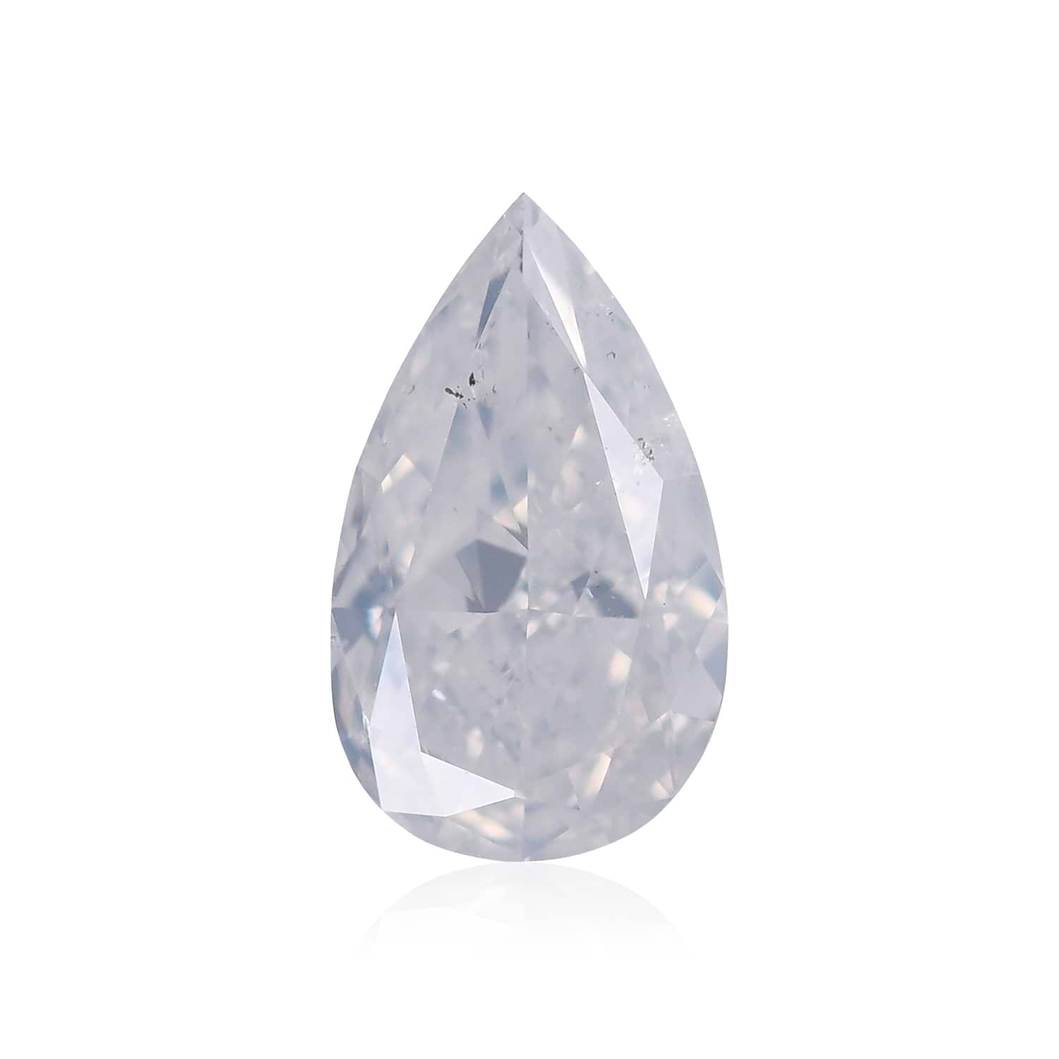 0.50 Carat Fancy White Pear Diamond I1 GIA
