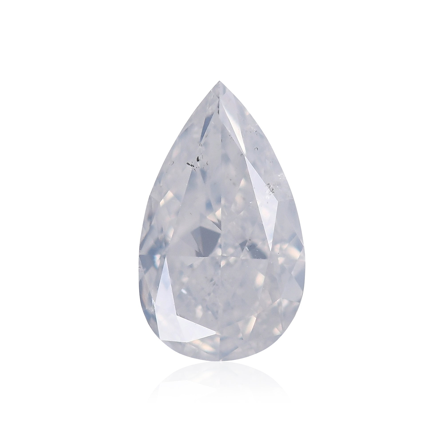 0.50 Carat Fancy White Pear Diamond I1 GIA