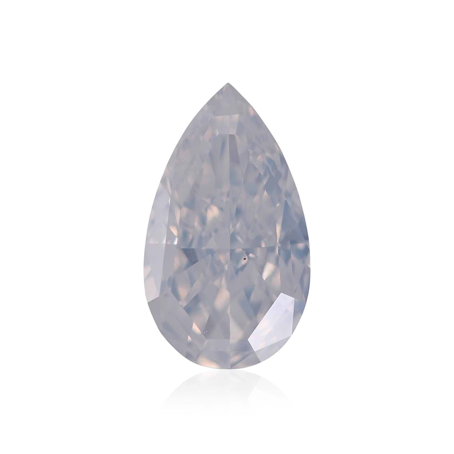 1.25 Carat Fancy White Pear Diamond I2 GIA
