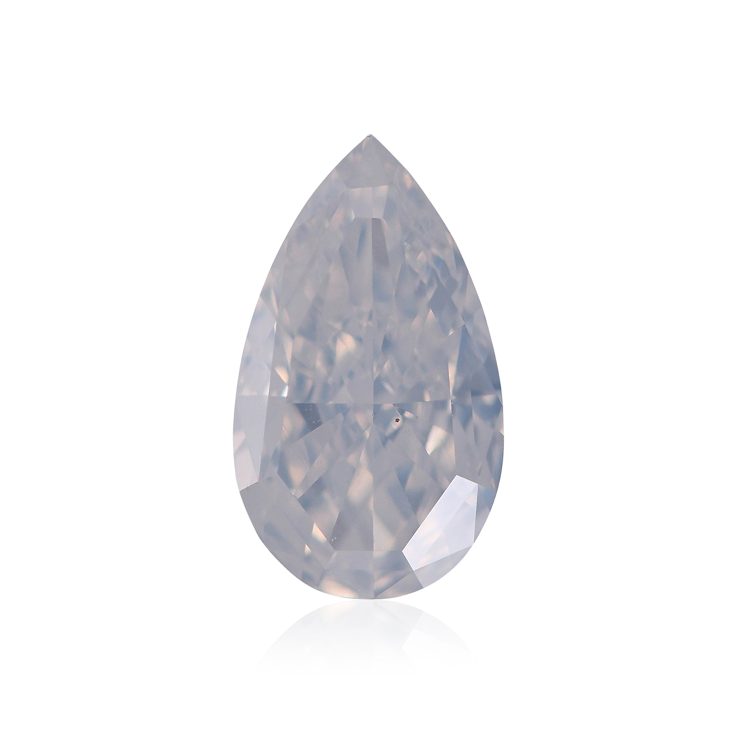 1.25 Carat Fancy White Pear Diamond I2 GIA