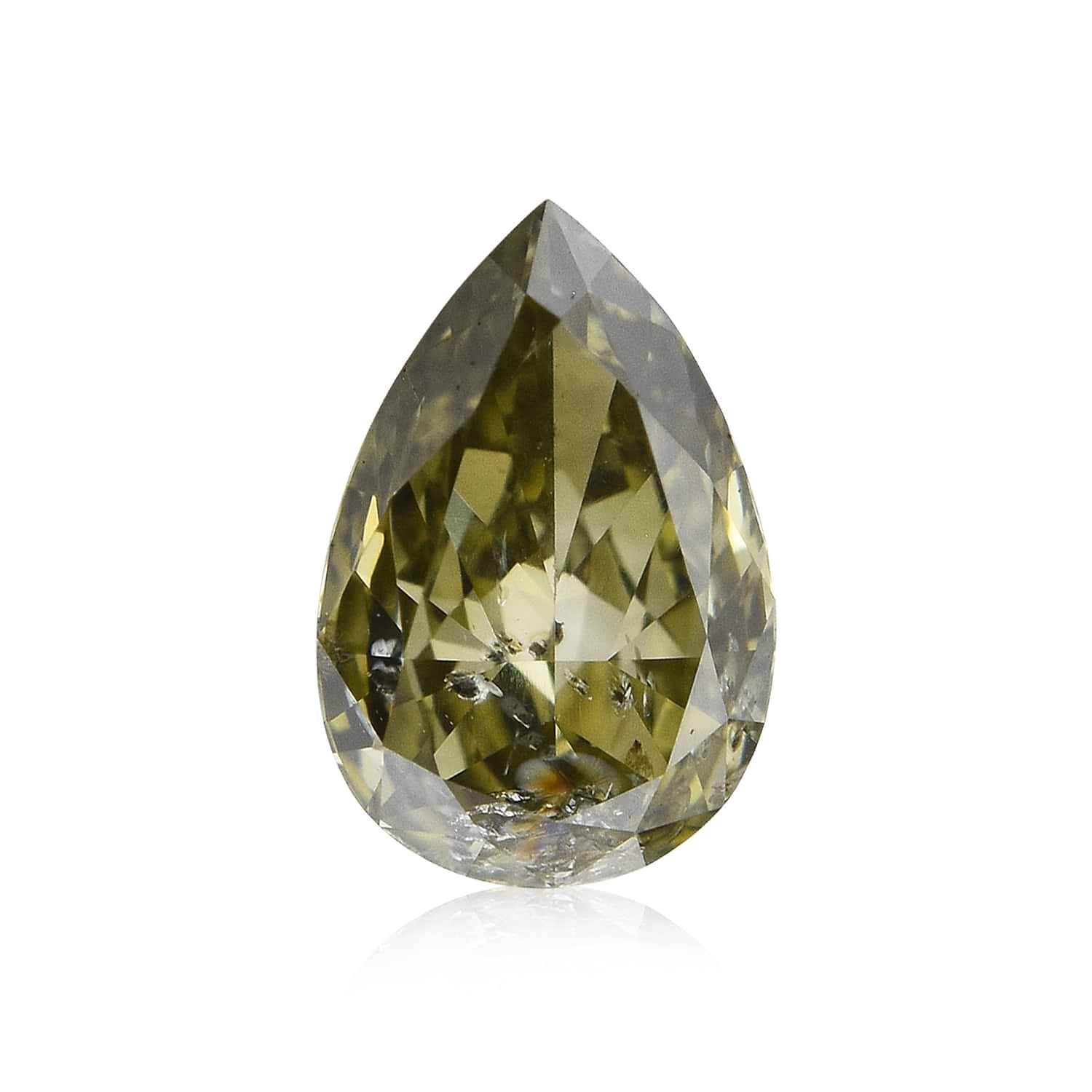 0.24 Carat Chameleon Pear Diamond (I2) GIA