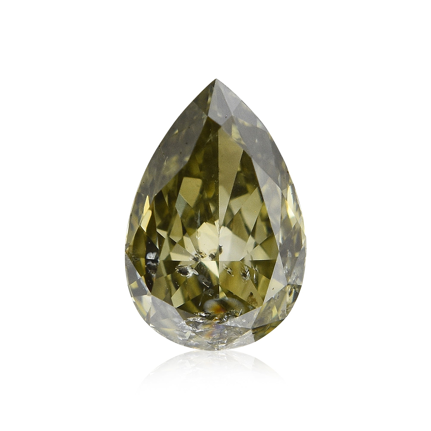 0.24 Carat Chameleon Pear Diamond (I2) GIA