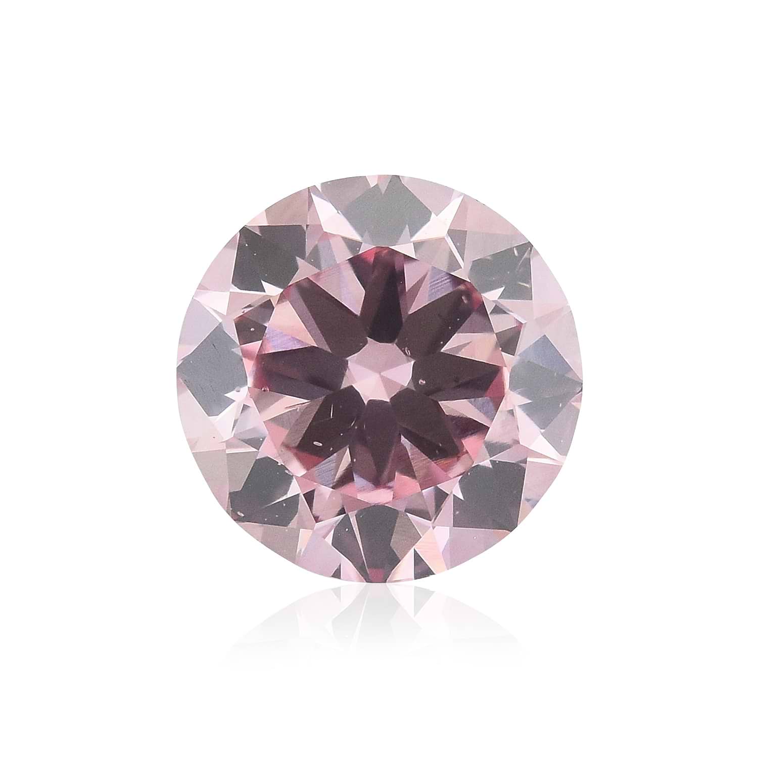 1.02 Carat Fancy Intense Pink Round Brillant Diamond SI1 GIA