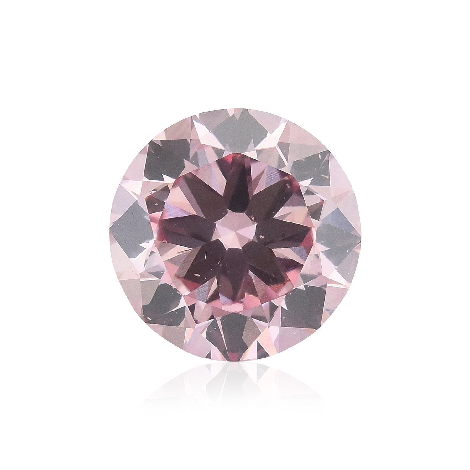 1.02 Carat Fancy Intense Pink Round Brillant Diamond SI1 GIA