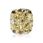 1.74 Carat Fancy Light Yellow Cushion Diamond VVS2 GIA