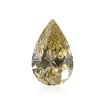 1.01 Carat Fancy Brownish Greenish Yellow Pear Diamond VVS2 GIA