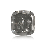 1.41 Carat Fancy Gray Cushion Diamond (I2) GIA