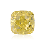 0.96 Carat Fancy Intense Yellow Cushion Diamond SI2 GIA