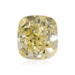 1.41 Carat Fancy Light Yellow Cushion Diamond VS1 GIA